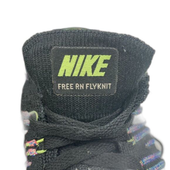Nike Free RN Flyknit - Women's Sz 7 - Rainbow Running/Jogging Shoes - 831070-003 - Picture 6 of 10